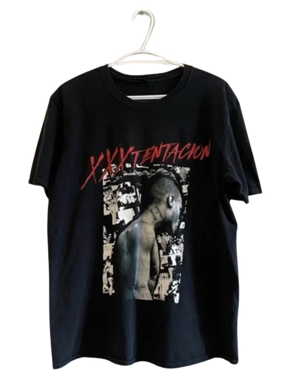 4/$20➡️  XXXTENTACION Black Graphic T-Shirt – Size Medium Fair Condition